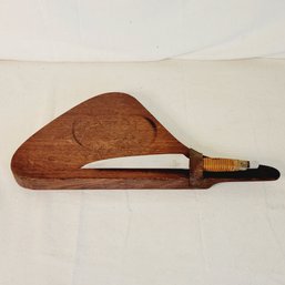 Solid Wood Cheese Board With Aubock Knife From Austria