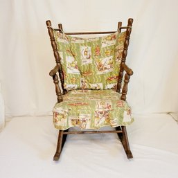 Vintage 1950's Child's Rocking Chair With Cushion *Read Description