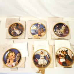 Norman Rockwell Rediscovering Woman Series Plates 1-6