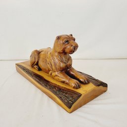 Lioness Wood Carving