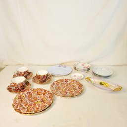 Mixed China Lot Limoges, Royal Worcester, Royal Standard And Other