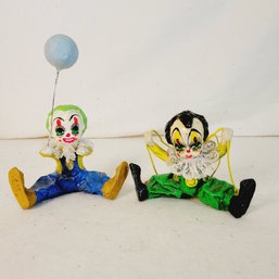 Paper Mache Clowns Made In Mexico