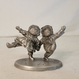 1974 Hudson Pewter Raggedy Ann And Andy
