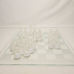 Clear And Frosted Acrylic Chess Set