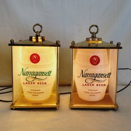 Set Of 2 Narragansett Beer Lights
