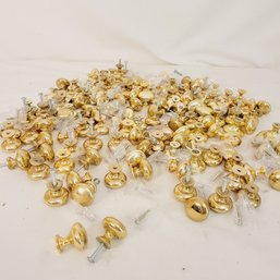 Over 100 Brass Colored Knobs