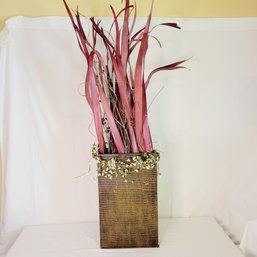 Tall Reeds In Tin Decoration