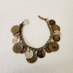 Vintage World Coins Bracelet