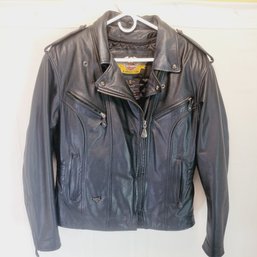 Womans Harley Davidson Leather Jacket With Removable Liner Size Medium