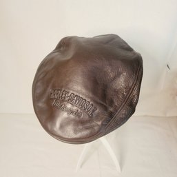 Harley Davidson Leather Cap Size Large