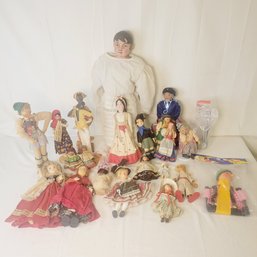 Antique And Vintage Dolls Tallest One Is Wooden