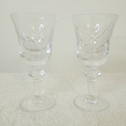 Set Of 2 Etched Glasses (kitchen)