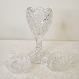Cut Glass Goblet And Dishes (Kitchen)