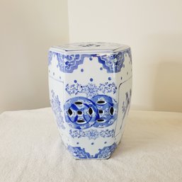 Blue And White Ceramic Plant Stand (kitchen)