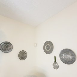 Vintage German Pewter Plates (kitchen)