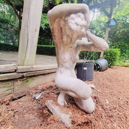 Naked Women Stone Sculpture (Backyard)