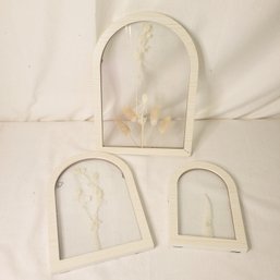 Set Of 3 Pressed Flower Hangings