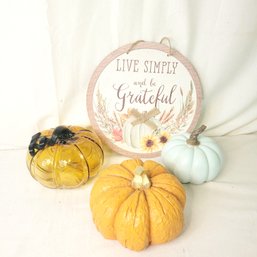 Pumpkins And Fall Sign