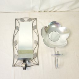 Mirrored Wall Candle Holders