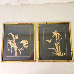 Chinese Art In Bamboo Frames
