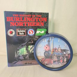 Train Clock With Lights And Sounds And Train Book
