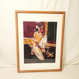 Framed Native American Tribal Woman Print