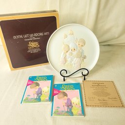 1981 Precious Moments Plate And 1993 Fun Books