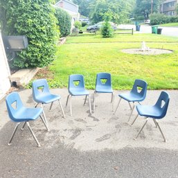 Set Of 6 Child Size Classroom Chairs