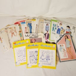 Vintage Dress Patterns And Iron Ons