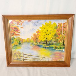 Beautiful Fall Watercolor Painting