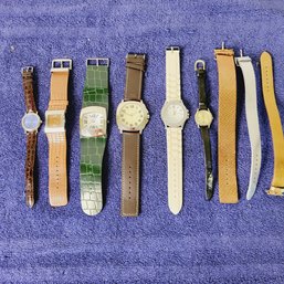 Watch Lot With Extra Watch Bands *Sold As Is
