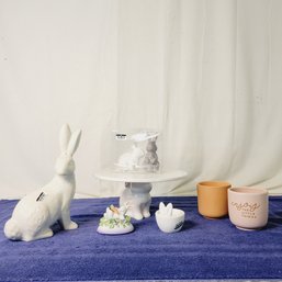 Bunnies And Mini Planters Lot