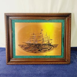 Ship Copper Etching By The Etchery