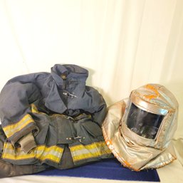 Fireman's Coat, Pants And Hazard Hood
