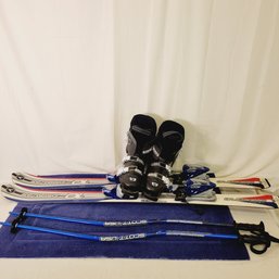 Skiis, Boots And Poles