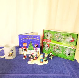 Peanuts Christmas Lights, PVC Figures, Mug, Ornament And Book