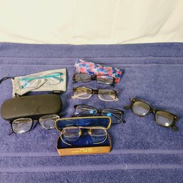 Pait Of Vintage Glasses And Other Readers And Glasses
