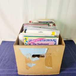 Box Of Quilting Books, Magazines & Other Do It Yourself Magazines