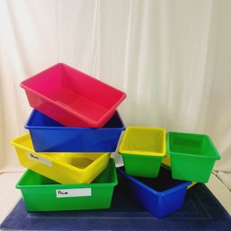 Colorful Plastic Storage Totes