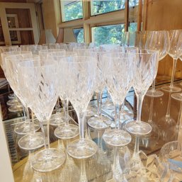 Gorham Crystal Star Blossom Wine Glasses (Dining Room)