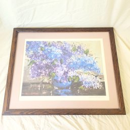 'Lilacs' Framed, Numbered And Signed Print