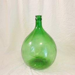 Vintage Large Green Glass Bottle