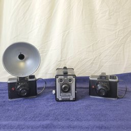 Vintage Ansco And Spartus Cameras