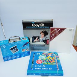 Water Colors, Mini Rotary Tool, Canvas And Copy Kit