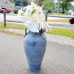 Large 3' Planter With Faux Flowers