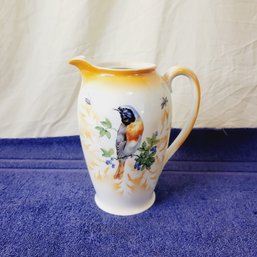 Beautiful Bird Pitcher From Germany