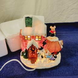 Lighted And Musical Christmas Mice In Shoe