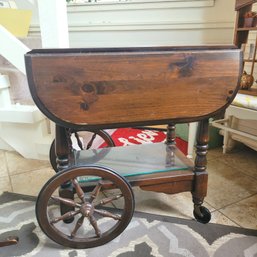 Vintage Wooden Trolly Cart (Room 1)