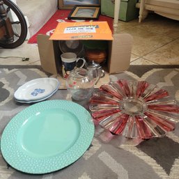 Mixture Of Plates And Other Kitchen Items (Room 1)