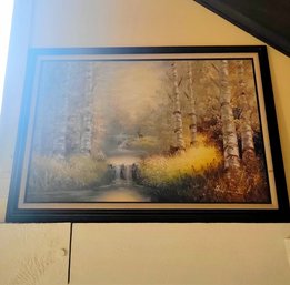 Signed Waterfall / Forest Print (Room 1)